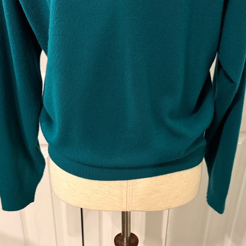 Vintage 90s Kerri N Kelsey Green Cardigan Sz L(M) - Picture 7 of 8